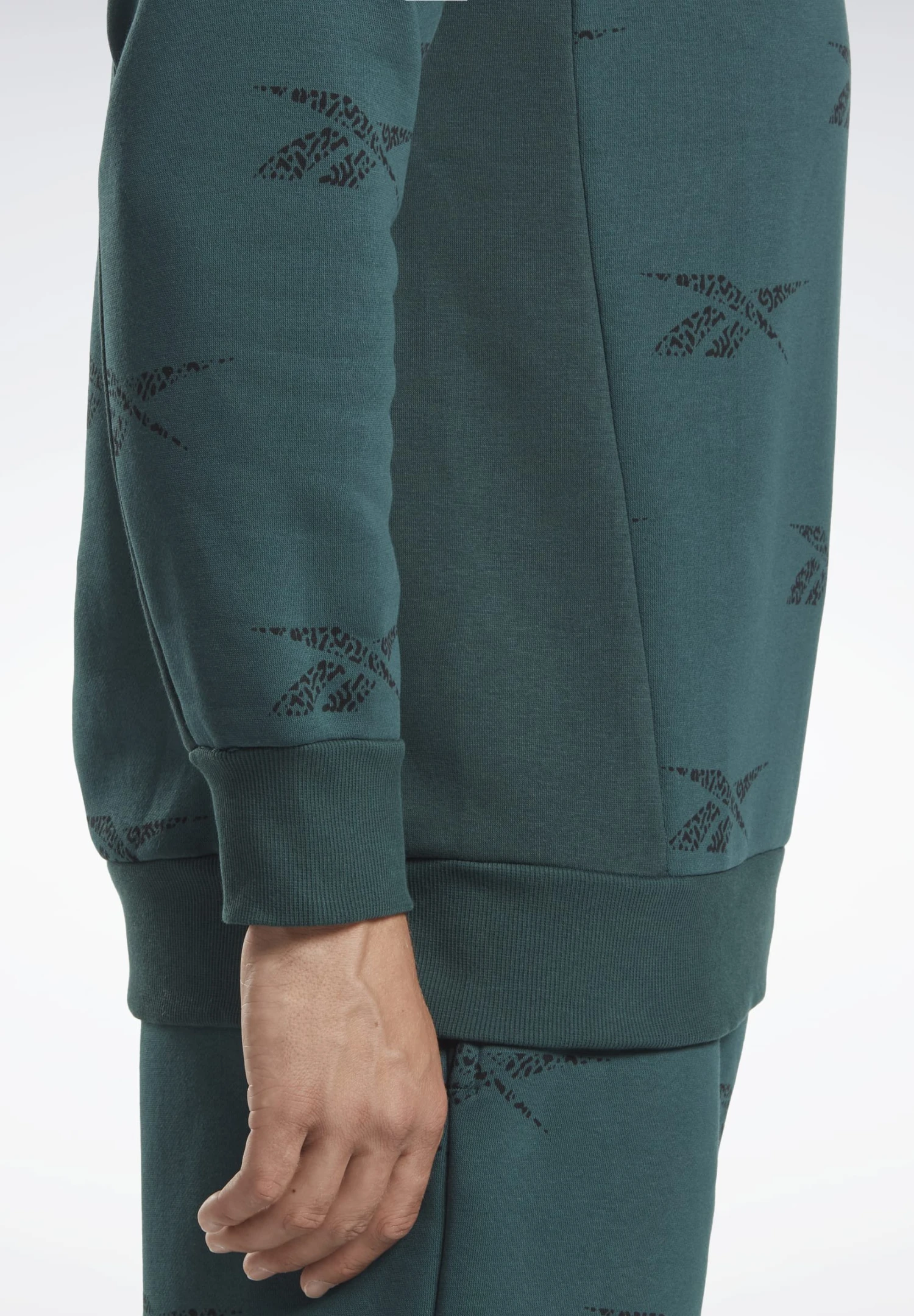 Reebok Ri Aop Crew - Sweatshirt - Forest Green 7 Reebok Ri Aop Crew - Sweatshirt - Forest Green - Image 5