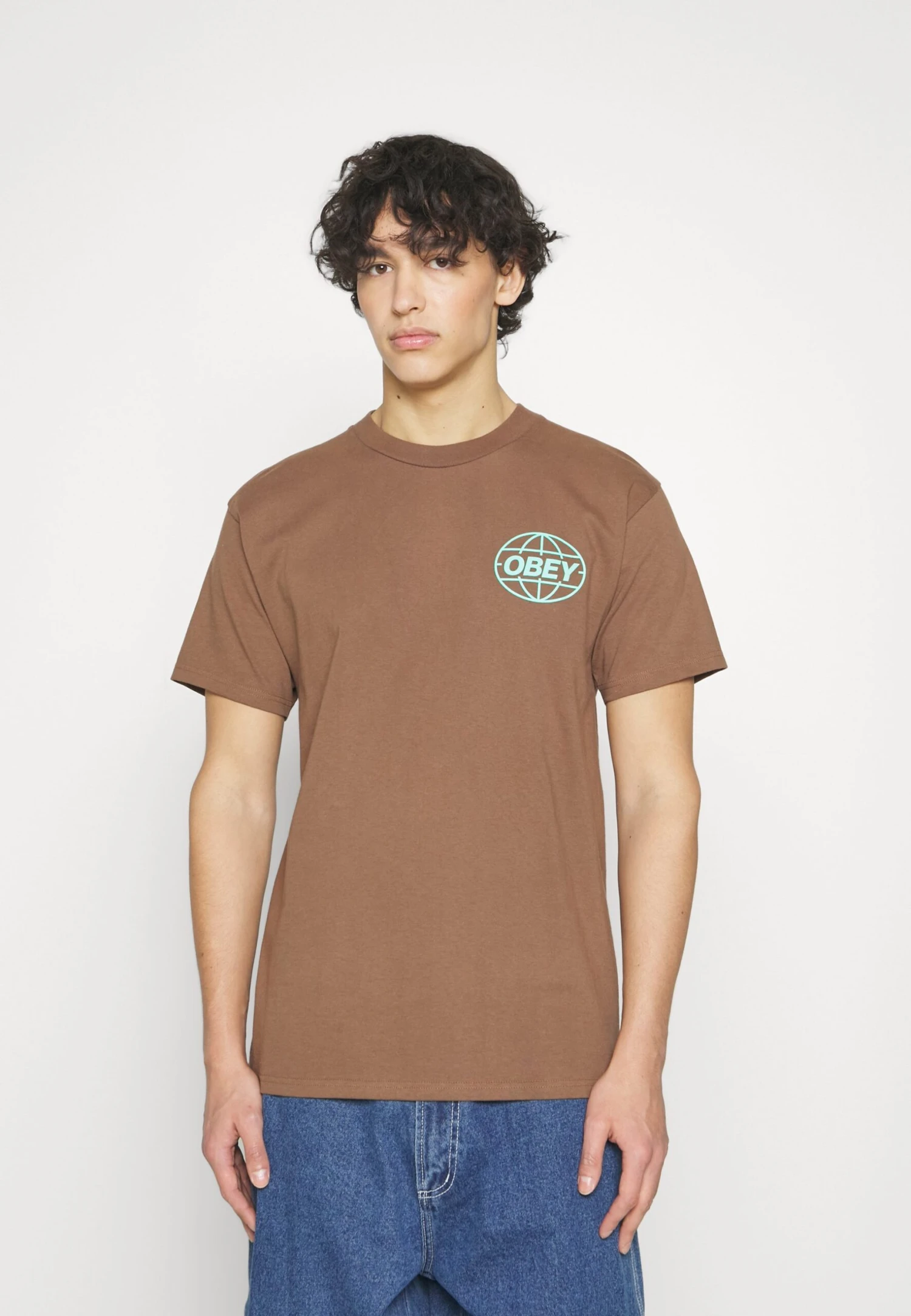 Obey Clothing Obey Global - Print T-Shirt - Silt 6 Obey Clothing Obey Global - Print T-Shirt - Silt - Image 4