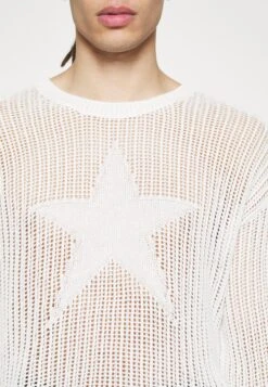 Jaded London Nebular Star Loose Jumper - Jumper - White -Stock X d2c71acc25ec4aad990b53ae631aeb2d