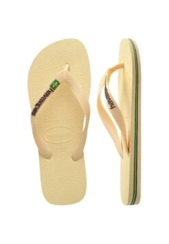 Havaianas BRASIL LOGO BUTTERCREAM UNISEX - T-bar Sandals - Buttercream -Stock X d31009810d464fae8be261b490bf95fc