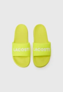 Lacoste Slippers - Yellow/white -Stock X d38a09a96b50448481f6afc2ee772edd