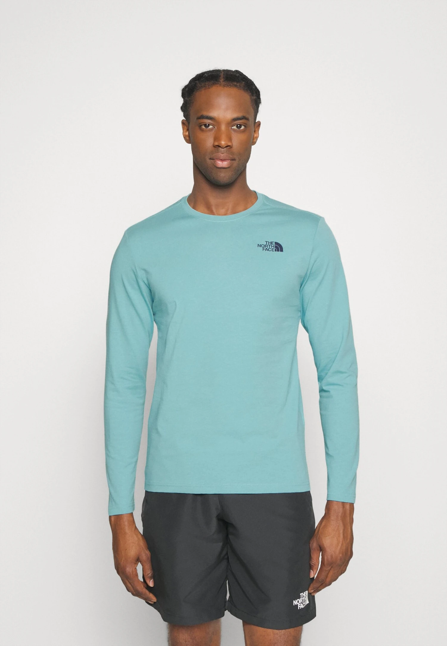 The North Face Box Tee - Long Sleeved Top - Reef Waters-Summit Navy 3 The North Face Box Tee - Long Sleeved Top - Reef Waters-Summit Navy