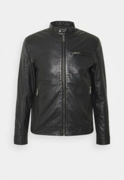 Selected Homme Slhiconic Classic - Leather Jacket - Black -Stock X d4f1b8fdcd3d4a19b842e3bc43bed544