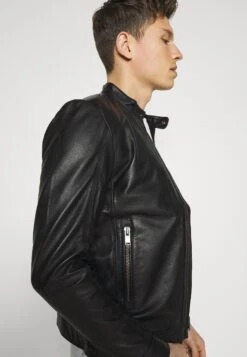 Selected Homme Slhiconic Classic - Leather Jacket - Black -Stock X d5e46da757ff41f2929a66f53aa852a3