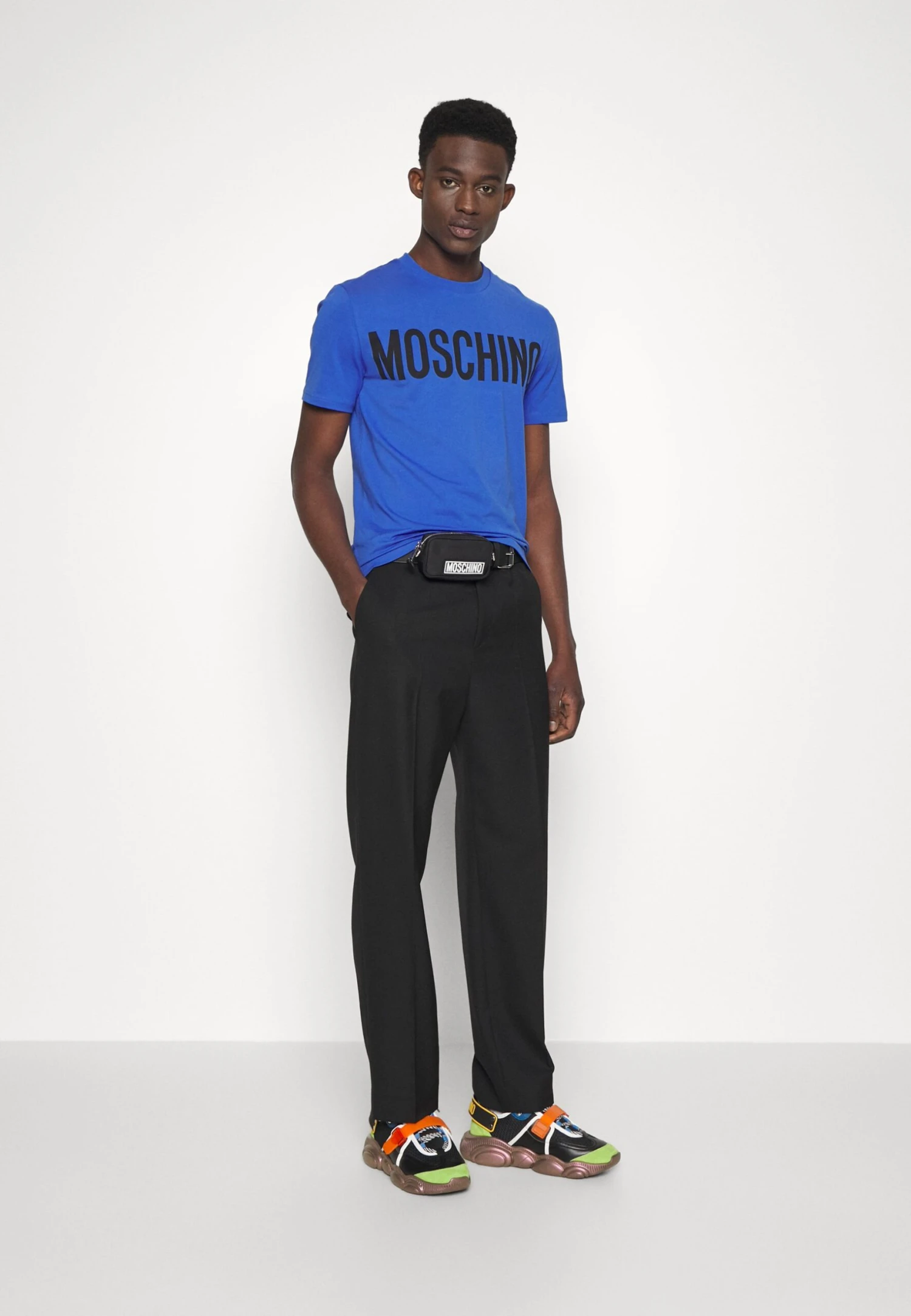 MOSCHINO Print T-Shirt - Fantasy Blue 7 MOSCHINO Print T-Shirt - Fantasy Blue - Image 5
