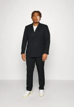 Texture Suit Plus Set - Suit - Black