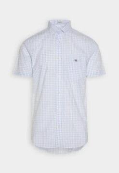 Gant Poplin Gingham - Shirt - Light Blue -Stock X d70d6984ae654a79af75f6ce2f9efb92
