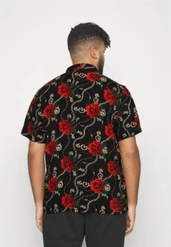 BRAVE SOUL Shirt - Black//Multi Print -Stock X d7a4957a86da4685910d98bb667ab311