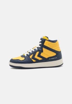 Hummel St Power Play Mid - High-Top Trainers - White/Yellow/Blue