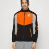 Fanatics Nhl Anaheim Ducks Seasonal Franchise Jacket - Club Wear - Black/Dark Orange/Sport Gray/Dark Orange