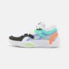 Puma Blaze Court - Basketball Shoes - White/Electric Peppermint/Ultra Orange