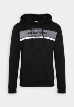 Jack & Jones Jjalex Hood - Sweatshirt - Black -Stock X d9819b4b92ec4e2c9654ab0b85da6993