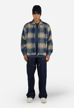 Pegador TEROS OVERSHIRT - Shirt - Stone/indigo Navy -Stock X d9de7e67f2484f319268e85c9656a672