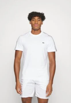 Lacoste Sport Tapered - Print T-Shirt - White