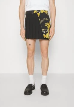 Emblem Foil - Denim Shorts - Black