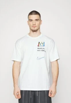 Nike Performance Nba Brooklyn Nets City Edition Max Tee - Print T-Shirt - White