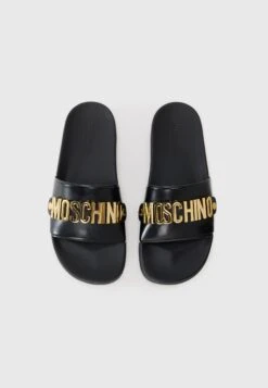 MOSCHINO Slippers - Nero -Stock X dc94b816de6f4f13bd7ba5a9f2fdf964