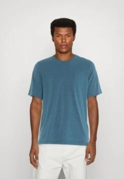 Jack & Jones Jjeorganic Melange Tee O-Neck - Basic T-Shirt - Sailor Blue