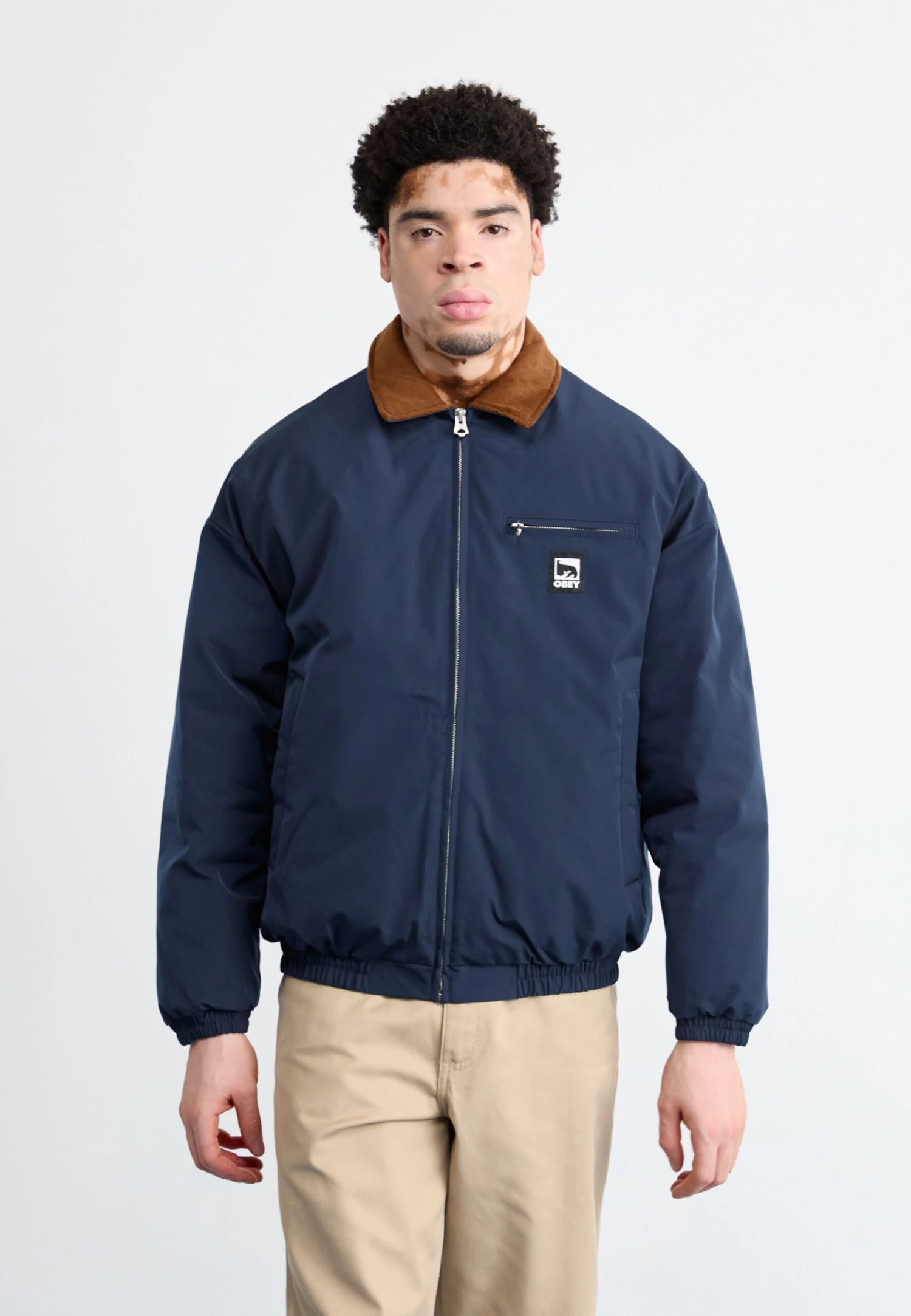 Obey Clothing ELYSIAN JACKET - Light Jacket - Dark Navy 5 Obey Clothing ELYSIAN JACKET - Light Jacket - Dark Navy - Image 3