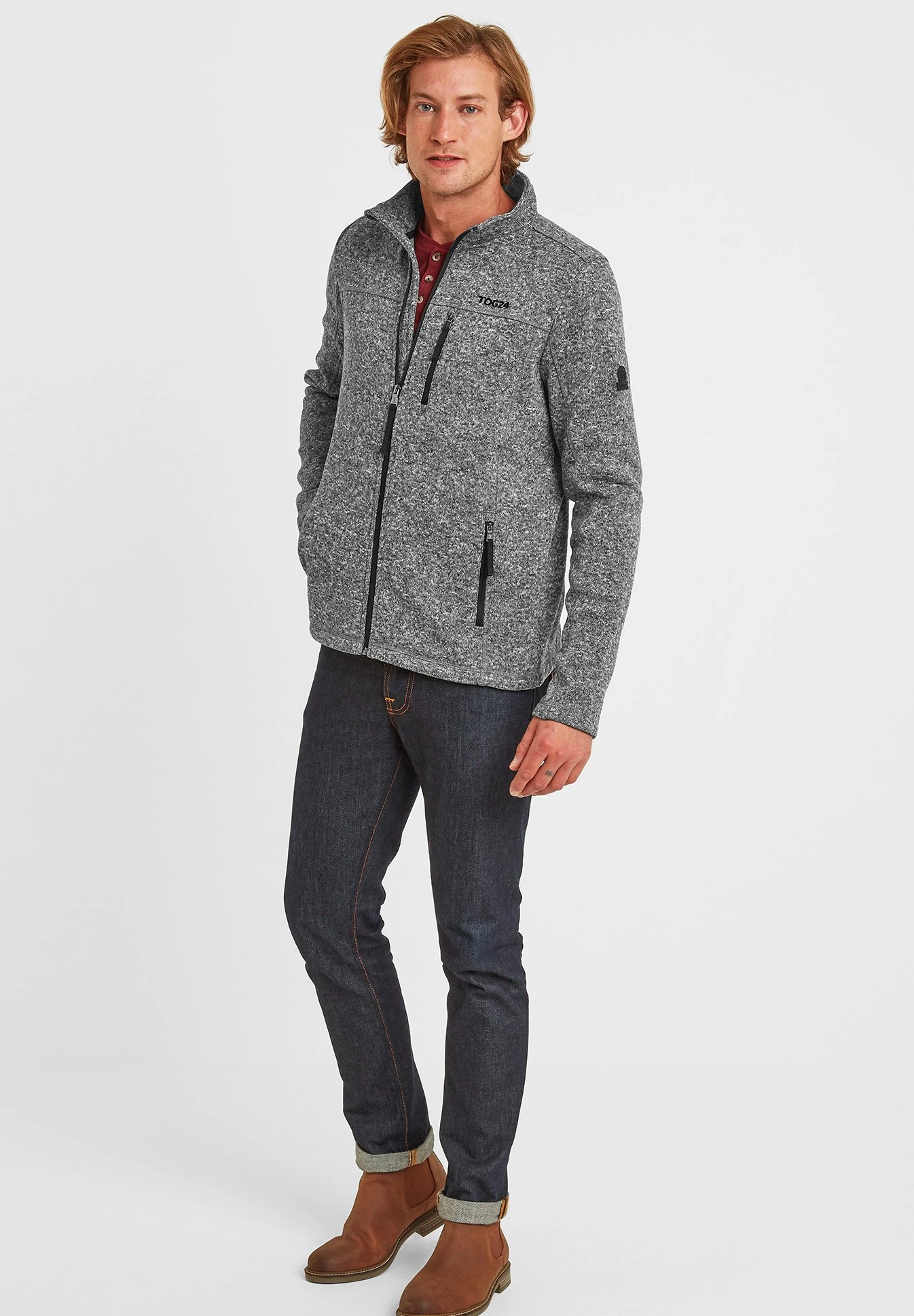 Sedman - Fleece Jacket - Dark Grey Marl 4 Sedman - Fleece Jacket - Dark Grey Marl - Image 2