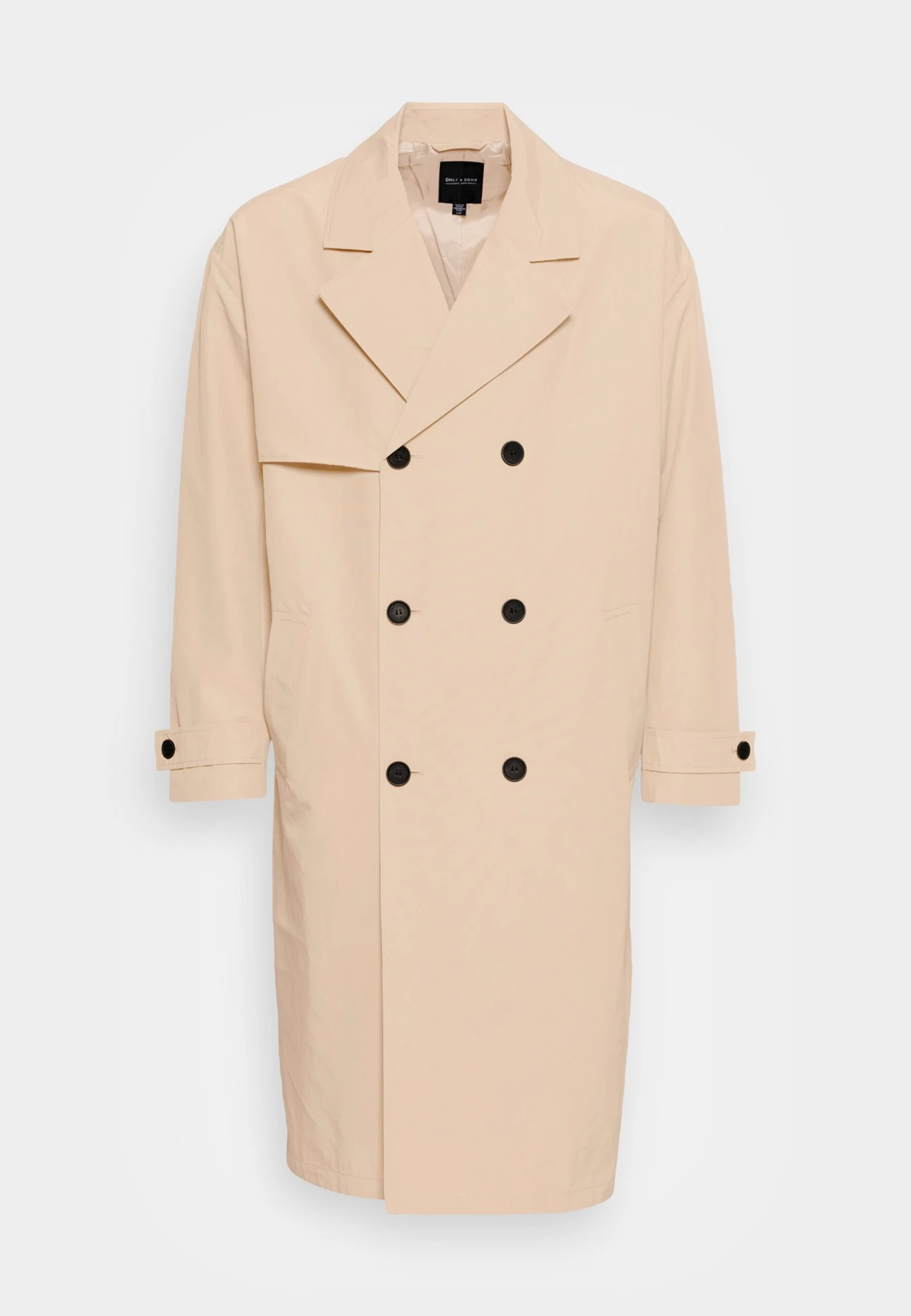 Only & Sons Onsaston Long - Trenchcoat - Chinchilla 6 Only & Sons Onsaston Long - Trenchcoat - Chinchilla - Image 4