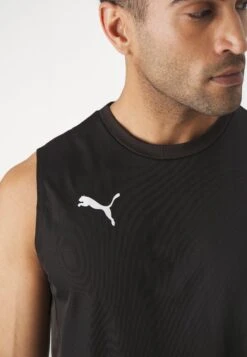 Puma TEAMGOAL SLEEVELESS - Top - Black/white/flat Dark Gray -Stock X e000c70ed2544bf9bde38d9880c9edd4