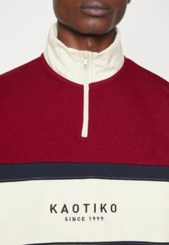 Kaotiko Crew Berwin Unisex - Sweatshirt - Burgundy/Navy/Ivory -Stock X e0150e49e72e4b3ea63adc1050877629
