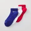 Nike Performance EVERYDAY PLUS CUSH ANKLE UNISEX 3 PACK - Sports Socks - University Red/white/deep Royal Blue -Stock X e0b79be5e79342b0b91b52fd572ee20c