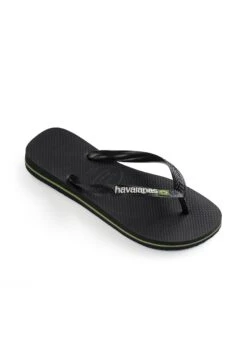 Havaianas Flip Flop Brasil Logo - Pool Shoes - Black/Black -Stock X e0b9e5deb0fa43d79877b4d740a11354