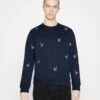 Scotch & Soda Allover Embroidered - Sweatshirt - Steel -Stock X e0d03af833eb43709c652bb6b1c7de79