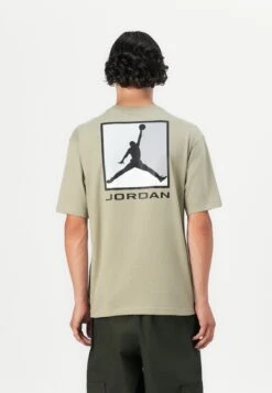 Jordan CREW - Print T-shirt - Medium Khaki