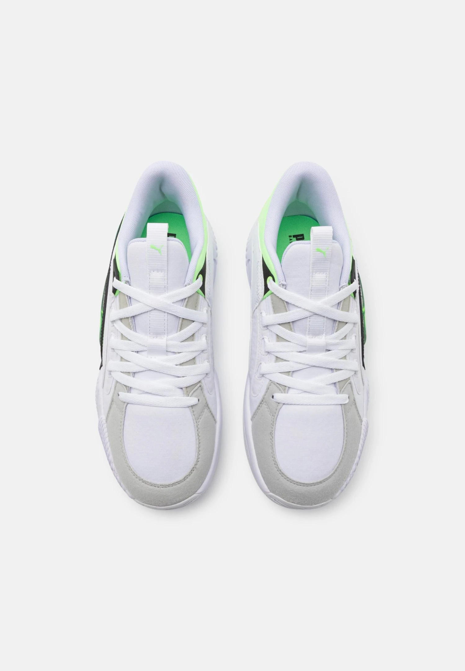 Puma Court Rider Chaos - Basketball Shoes - White/Fizzy Lime 6 Puma Court Rider Chaos - Basketball Shoes - White/Fizzy Lime - Image 4