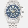 Versace CHRONO MASTER - Chronograph Watch - Dark Blue/silver-coloured -Stock X e2125f4bb2464e809e3d274c5793302b