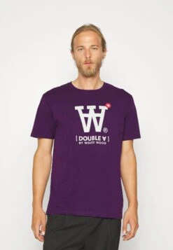 Wood Wood Ace - Print T-Shirt - Purple