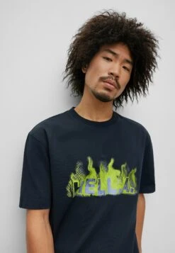 Boss Teefire - Print T-Shirt - Dark Blue Four -Stock X e4bf879dbbb74c6f849f90ca72047bc4