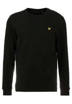 Lyle & Scott Crew Neck - Sweatshirt - Jet Black -Stock X e599759fdfff4cf28c60cc4ed16c1894