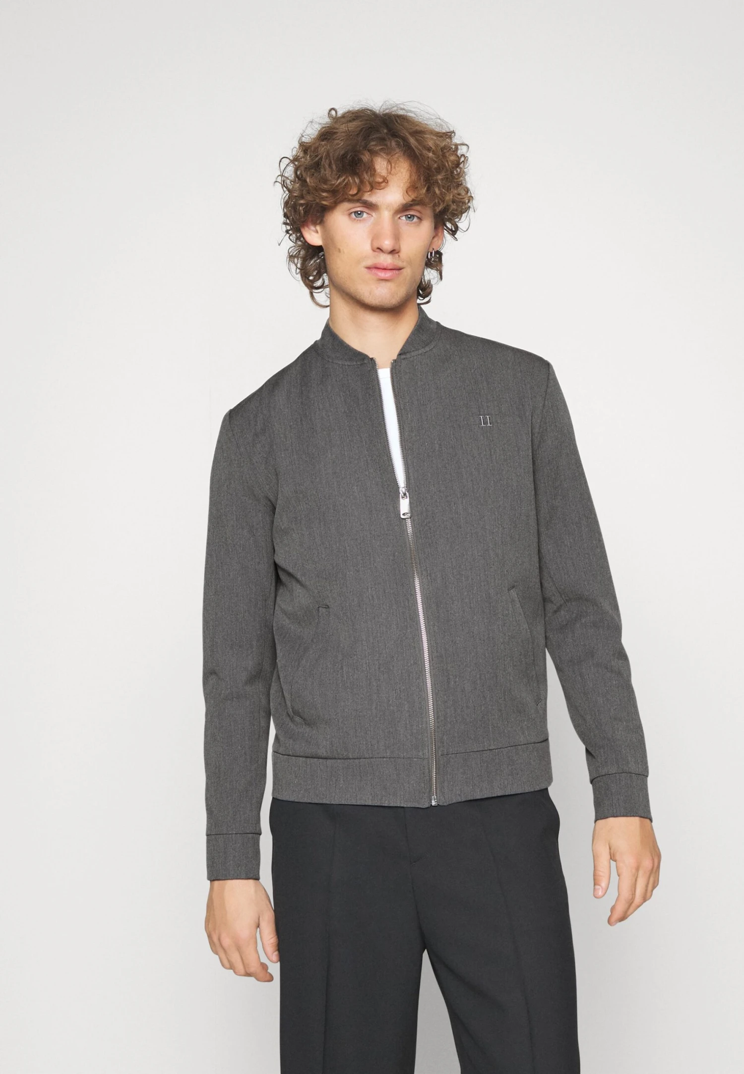 Les Deux Como Bomber Jacket - Bomber Jacket - Grey Melange 3 Les Deux Como Bomber Jacket - Bomber Jacket - Grey Melange