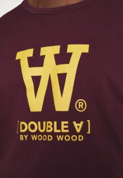 Wood Wood Mel Typo- Long Sleeved Top - Burgundy -Stock X e68fb395bd8f4ab8ab6faa739edbee2a