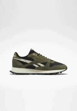 Reebok Classic Classic Leather Unisex - Trainers - Core Black Army Green Stucco -Stock X e6dc1882e3eb44809aa0738fdad82898