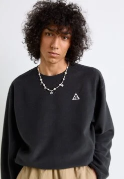 WOLF TREE CREW - Fleece Jumper - Black/anthracite/summit White -Stock X e73b531e735a40e8b3738f38306b80f1