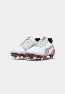 Puma KING ULTIMATE MXSG - Soft-ground Football Boots - White/silver-coloured/glowing Red/black -Stock X e7f6a0f468bb466988a1c29e99967661