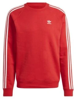 Adidas Originals Classics 3-Stripes Crew - Sweatshirt - Better Scarlet -Stock X e8d631e6c2814e0ca8ca5f5f55744abe