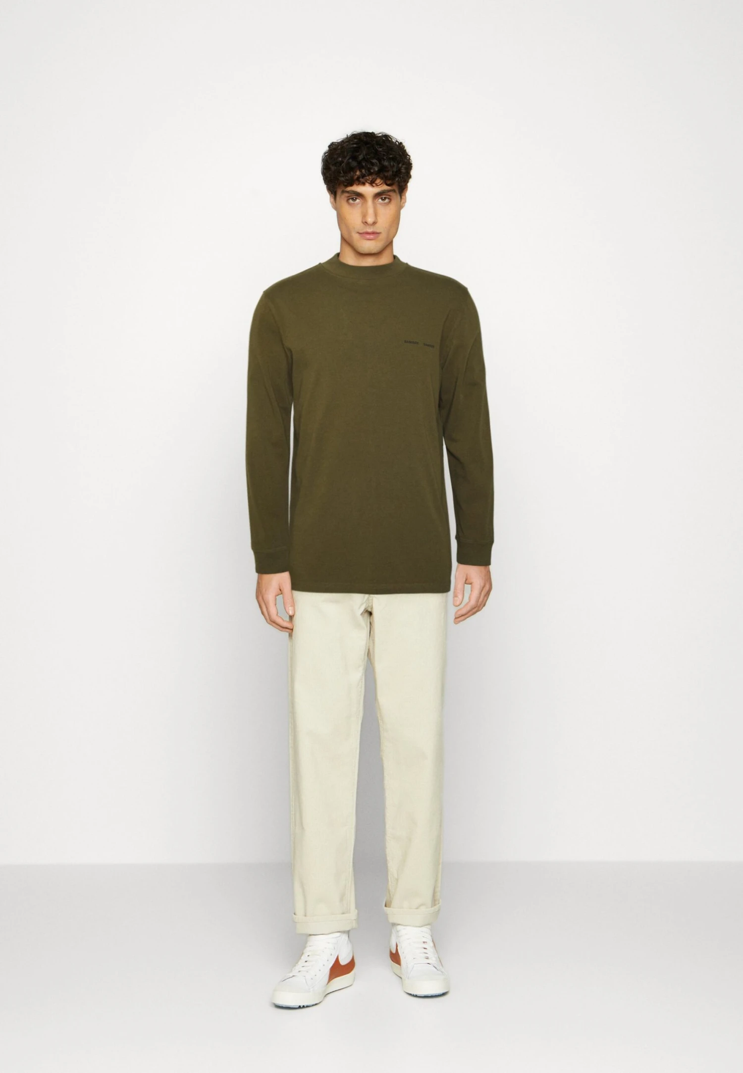 SAMSØE SAMSØE Norsbro - Long Sleeved Top - Dark Olive 4 SAMSØE SAMSØE Norsbro - Long Sleeved Top - Dark Olive - Image 2