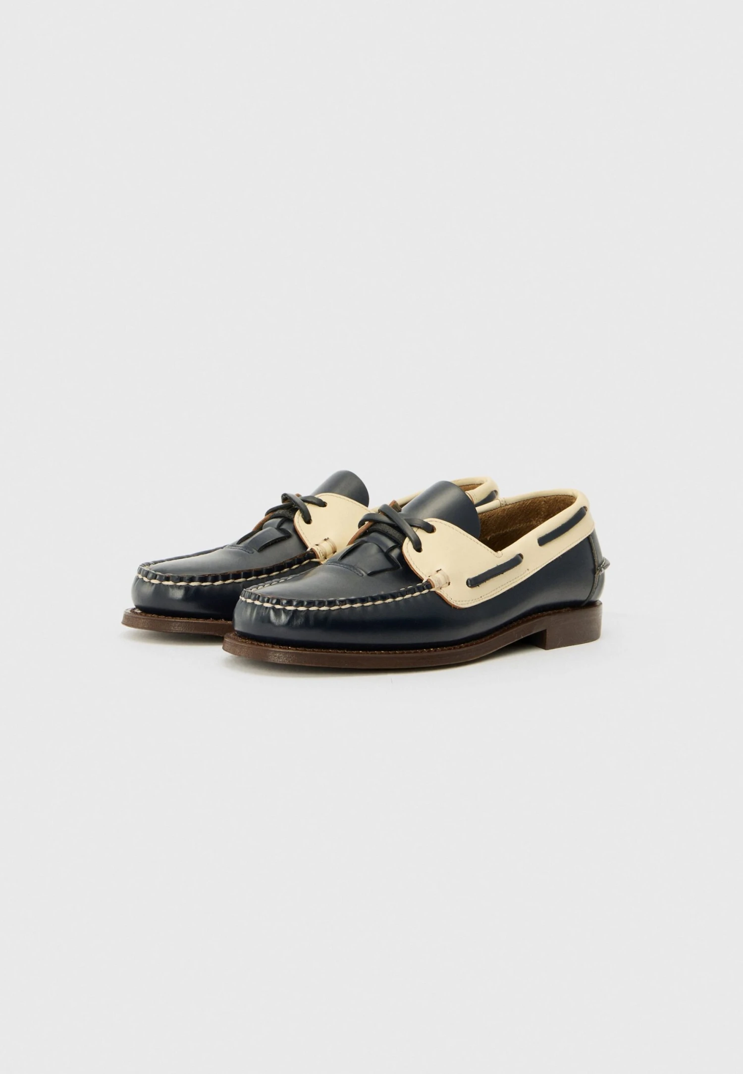 SALER - Boat Shoes - Dark Navy/custard 4 SALER - Boat Shoes - Dark Navy/custard - Image 2
