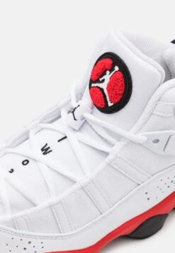 Jordan 6 Rings - High-Top Trainers - White/Black/University Red -Stock X e97ad5f64a5e41d59888c4631118d7e8