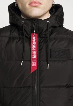 Alpha Industries Hooded Puffer Vest - Waistcoat - Black -Stock X e9ce16e921c64641b255865a762ce884