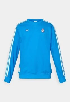 Adidas Originals REAL MADRID ICON SWEAT - Club Wear - Bluebird/white -Stock X eab925fd57c0434a98e36b7261858c18