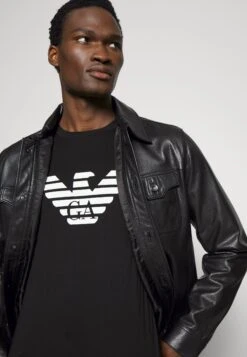 Emporio Armani Long Sleeved Top - Nero Aquila -Stock X eae4f17e6fd9474d961e93450eefb2ab