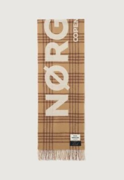Mads Nørgaard LOGO SCARF UNISEX - Scarf - Black/vanilla Ice -Stock X eafd9f55d58b43f9b4c913baa8db195a