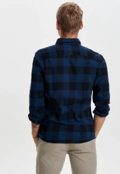 Only & Sons Gudmund Ls Checked Noos - Shirt - Dark Blue, Anthracite -Stock X eb43181a01d046d2b1017f42db2075eb